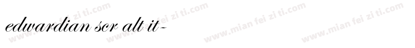 edwardian scr alt it字体转换